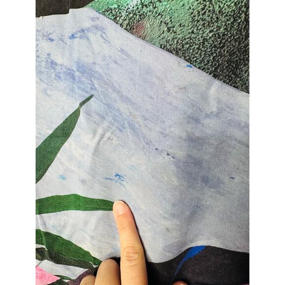 UNTITLED IN MOTION Multicolor Floral Print Collared Button Up Shirt Size S - Picture 12 of 16